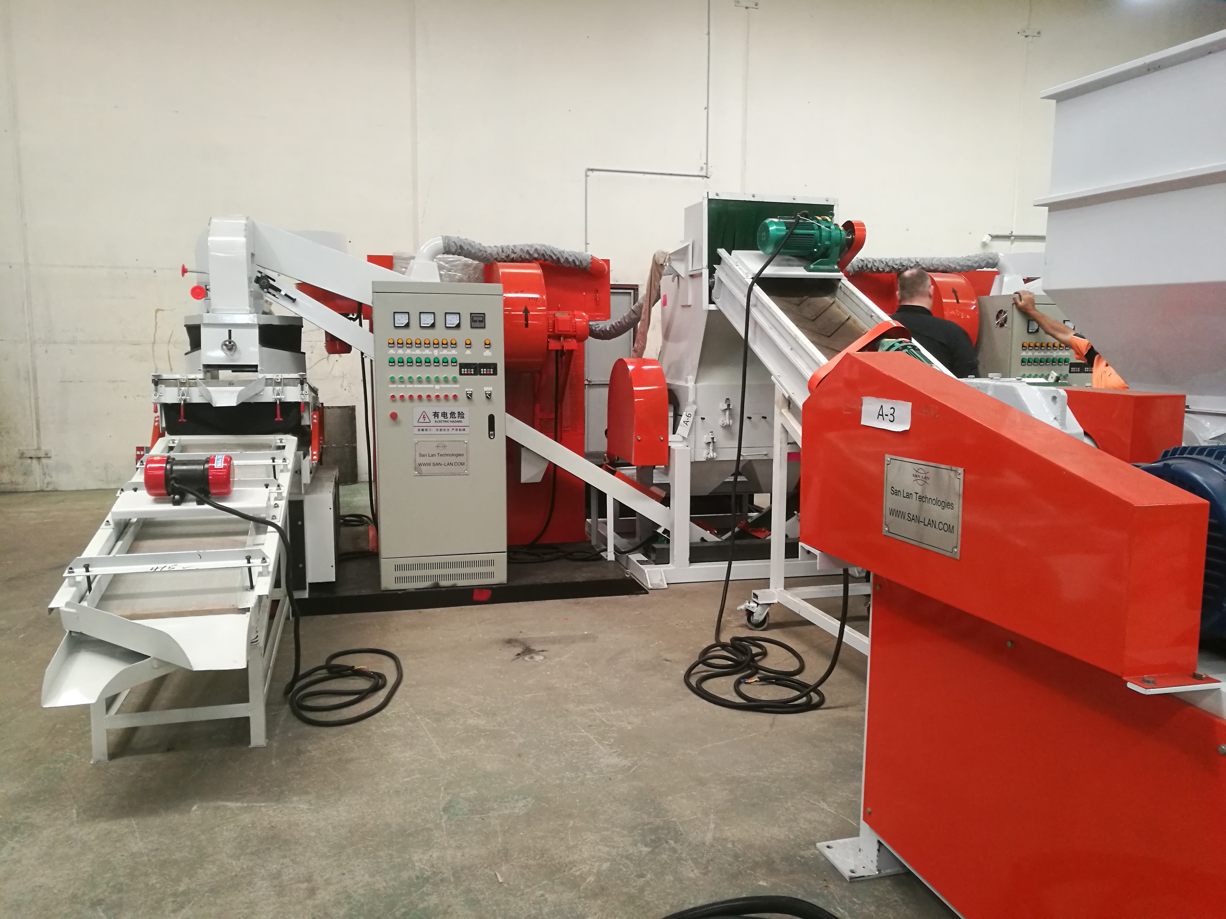 Cable recycling machine l Cable granulator WCD-1200S