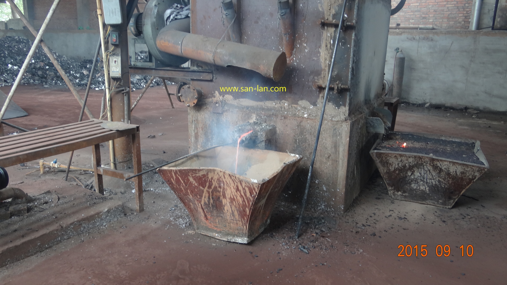 Blast ( Cupola) Furnace for lead battery recycling plant
