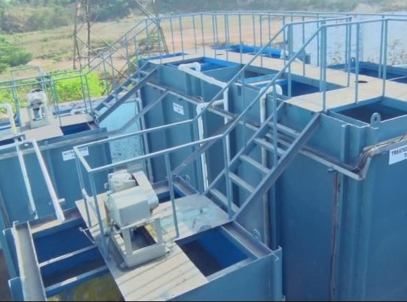 Water treatment pant for lead acid battery recycling plant