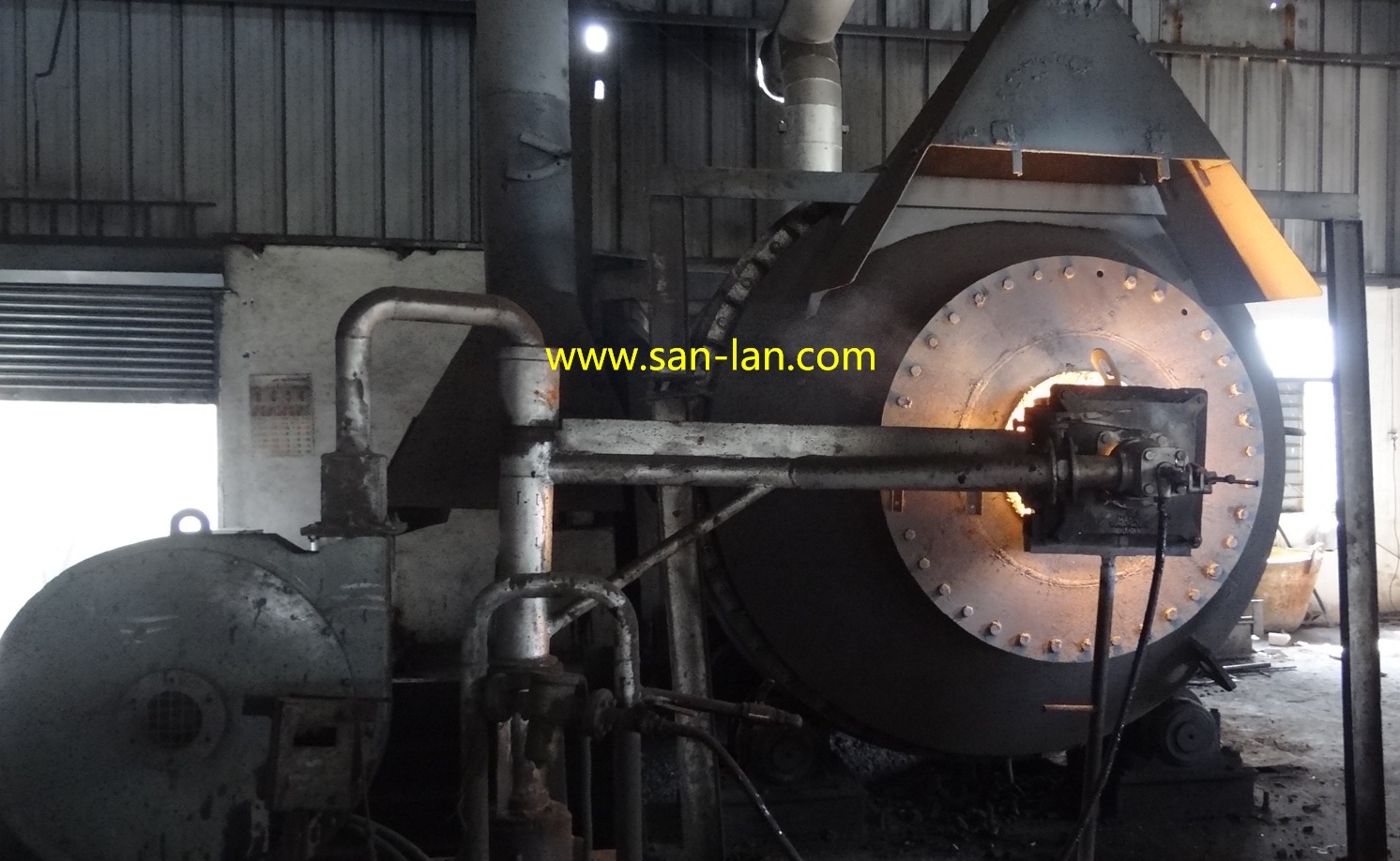 Lead Smelting Rotary furnace for paste reduction l Lead acid battery recycling plant