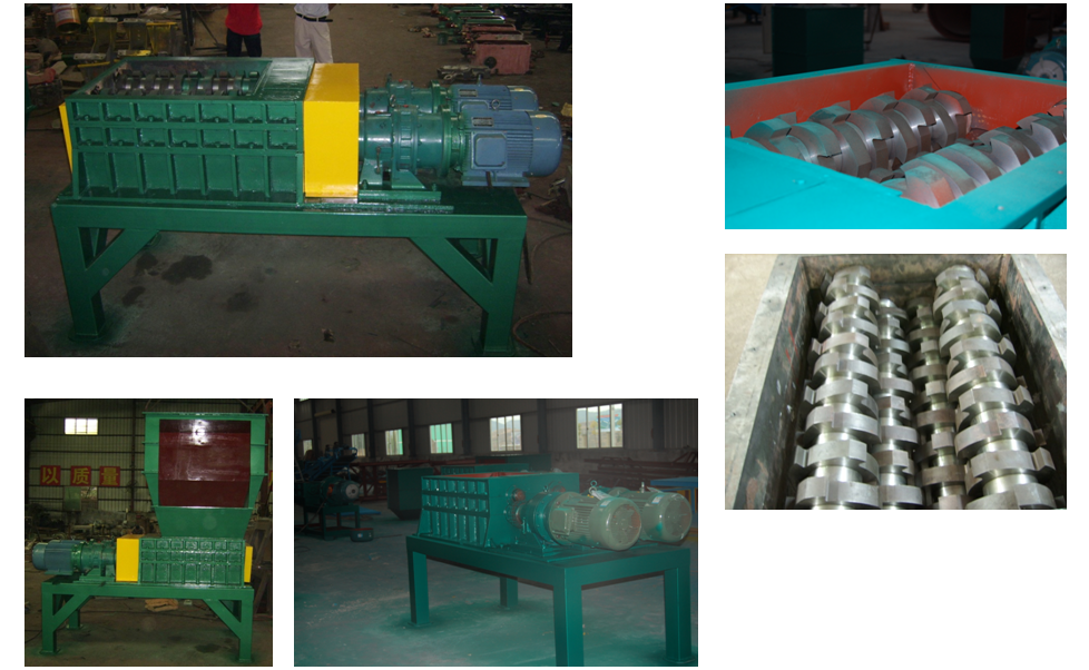 Four shaft shredder  IC-1100 with 2-3MT/hour capacity